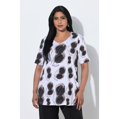 T-shirt au tombé fluide, motif floral ULLA POPKEN
