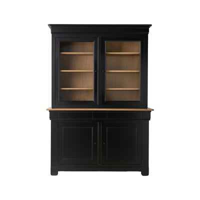 Buffet vaisselier bois massif 4 portes 3 tiroirs - EMBELLIE CAMIF