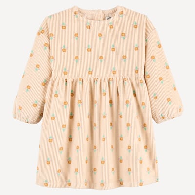 Robe en velours manches longues imprimé floral LA REDOUTE COLLECTIONS