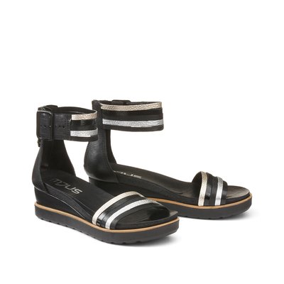 Sandales compensées en cuir MJUS