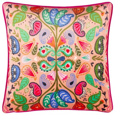 Paisley Blooms Piped Filled Cushion SO'HOME