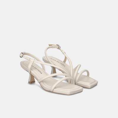 Sandales à talons avec boucle et bout carré ALMA EN PENA