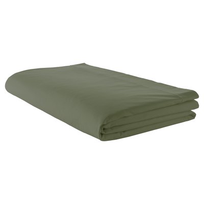 Drap plat piqué uni en percale de coton TRADILINGE