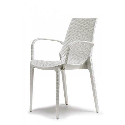 Chaise tissée design - LUCREZIA avec accoudoirs - deco SCAB DESIGN
