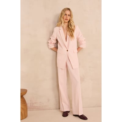 Pantalon rayé large en coton mélangé FERGUSON Maison 123