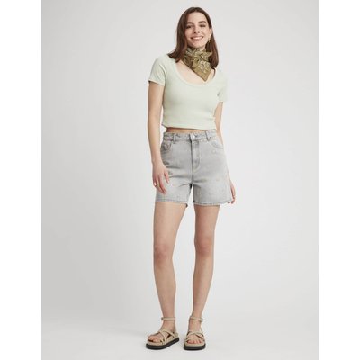 Short en jean brodé BZB