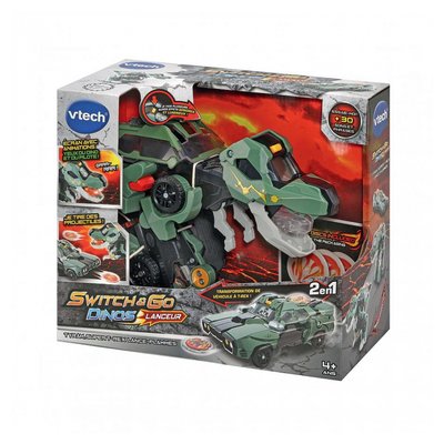 Switch  and  go dinos lanceur - tyram, super t-rex lance flammes VTECH