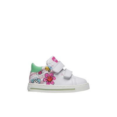 Baskets en cuir avec fleurs BREMORA VL FALCOTTO