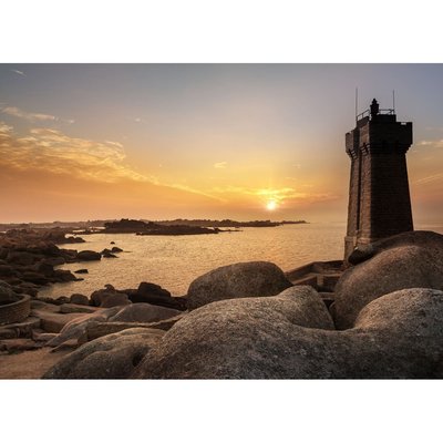 Tableau sur toile phare soleil 45x65 cm CEANOTHE