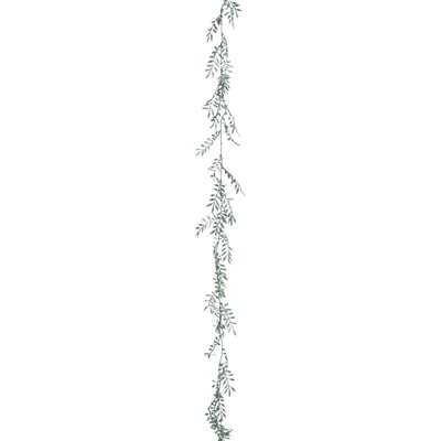 Guirlande feuilles 1,80m plastique vert ATMOSPHERA