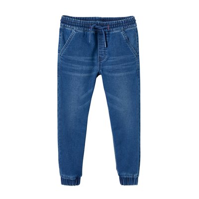 Pantalon jogger en molleton effet denim facile à enfiler VERTBAUDET
