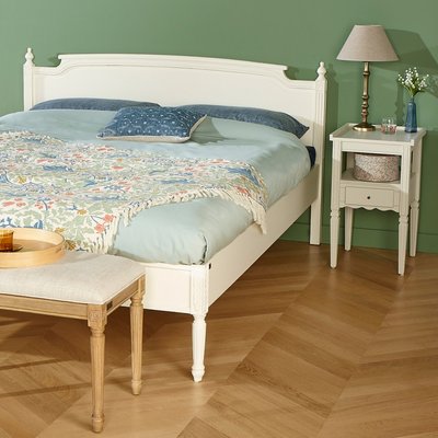 Lit 160x200 en acacia teinté HANNAH ROBIN DES BOIS