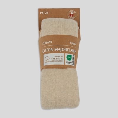 Paire de collant en coton BIO, certifiée Oeko-Tex BOUT'CHOU