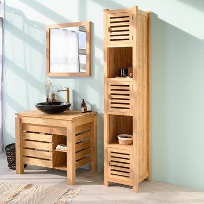 Colonne en teck rectangle 2m NATURE WANDA COLLECTION