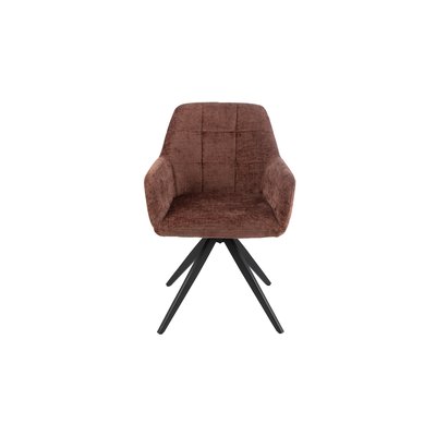 Chaises en métal et velours texturé (lot de 2) - LUCIE HELLIN, DEPUIS 1862