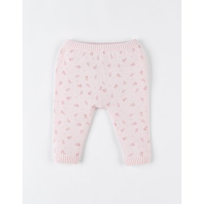 Legging imprimé végétal en tricot bio fin, clair NOUKIE'S