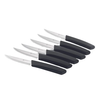 6 couteaux à steak noir 23,8cm - "gibbs" LAGUIOLE CUISSON