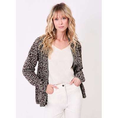 Veste souple maille jacquard LEOTI LA FIANCÉE