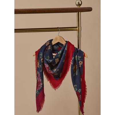Foulard imprimé en laine CYRILLUS