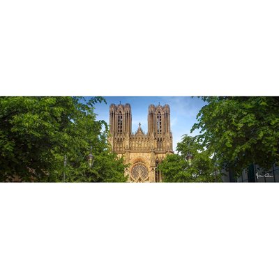 Tableau Mural Cathédrale Reims Avec Arbres ARCHITECTURE CEANOTHE