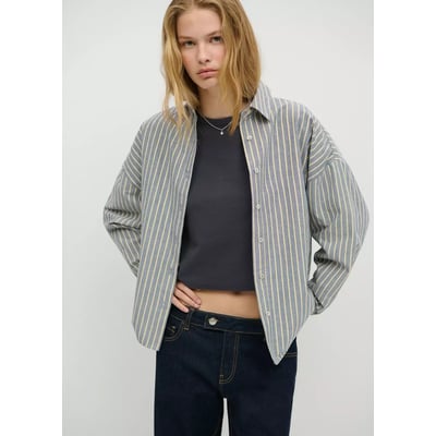 Chemise coton rayures MANGO TEEN