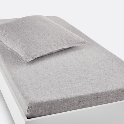 Drap housse enfant lin lavé, bonnet 30 cm, Linot LA REDOUTE INTERIEURS