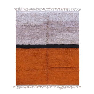 Tapis berbère contemporain aux lignes graphiques en laine 220 x 269 cm AFK LIVING