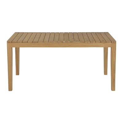 Table de jardin rectangulaire en bois teck massif L160 cm UBUD MILIBOO
