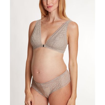 Brassière de maternité et d'allaitement Bliss taupe CACHE COEUR