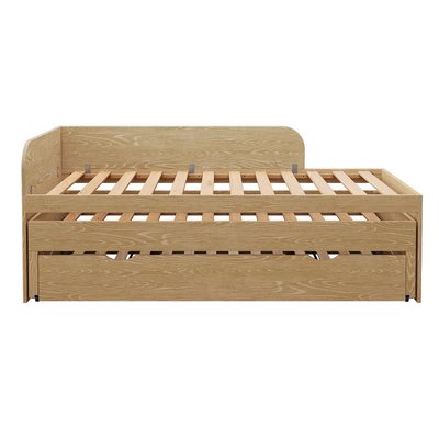 Pack lit gigogne 3 places avec matelas Bois massif  NOHA AKITEN RETAIL