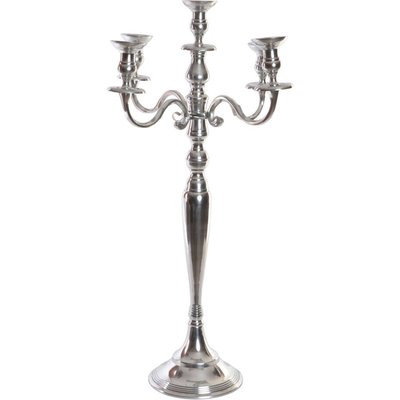 Chandelier argenté en aluminium 5 bras élégant RECOLLECTION