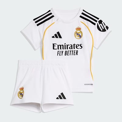 Kit Bébés Domicile Real Madrid 25/26 Enfants Kit Bébés Domicile Real Madrid 25/26 Enfants adidas Performance