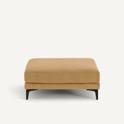 Repose-pieds en velours stone, MODERNISTE AM.PM X EMMANUEL GALLINA