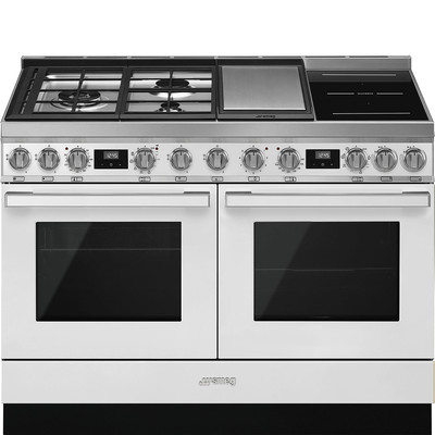 Piano de cuisson mixte 6 feux 120 cm CPF120IGMP SMEG