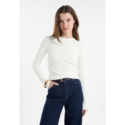 T-shirt à manches longues avec coton modal TANDEM ETAM