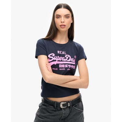 T-shirt ajusté à motif fluo SUPERDRY
