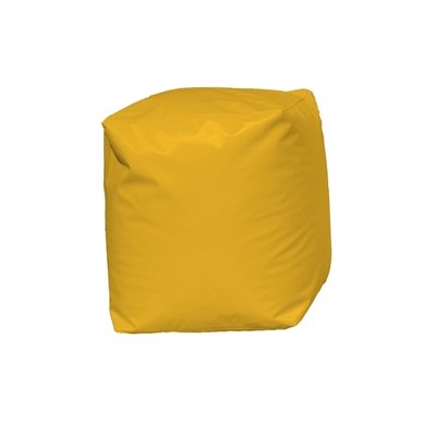 Pouf Cube Jaune HOME MAISON