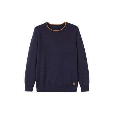Pull couleur col rond Basics VERTBAUDET