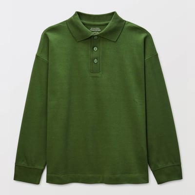 Polo manches longues unicontenant du coton BIO GOTS MONOPRIX