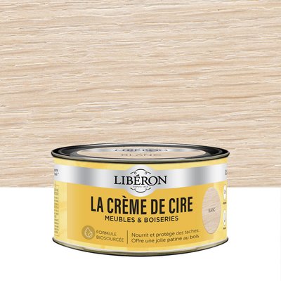 Bois intérieur La Crème de cire meuble Satin ,Les blancs LIBERON