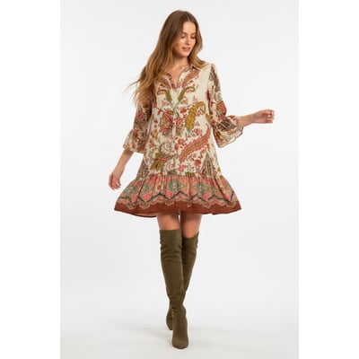 Robe courte imprimée FAUVE DERHY