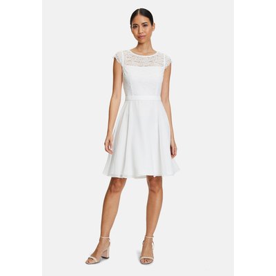 Robe patineuse dentelle blanche on sale