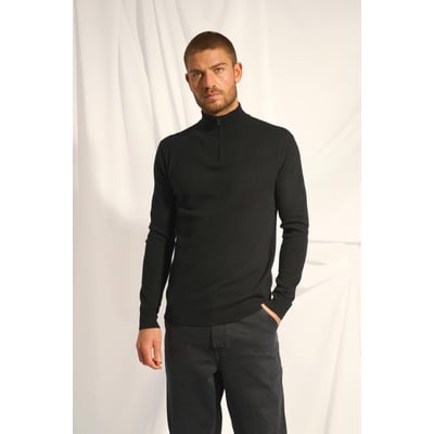 Pull Camionneur Noir Bradley JUST CASHMERE