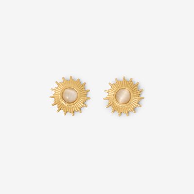 Boucles d'oreilles soleil en acier inoxydable BALABOOSTE