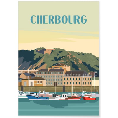 Affiche ville Cherbourg L'AFFICHERIE