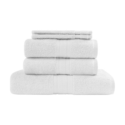 Ensemble de bain 5 pièces (1 drap de bain + 2 serviettes de toilette + 2 gants) LUXURY SENSEI MAISON