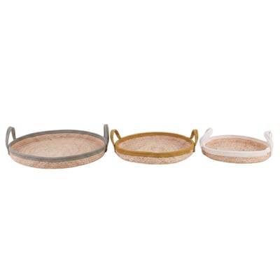 Set de 3 paniers ronds en corde 30, 35, 40cm ORNAMI