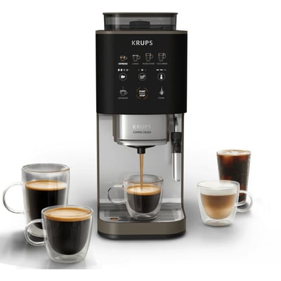 Expresso Broyeur Coffee Crush Experience, Machine à café à grains ultra compacte SA403BE0 KRUPS