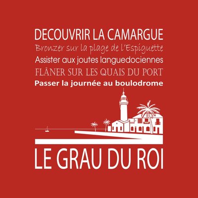 Tableau Sur Toile Le Grau-du-roi ILLUSTRATION CEANOTHE
