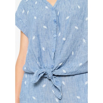 Chemise nouée à manches courtes LOLALIZA